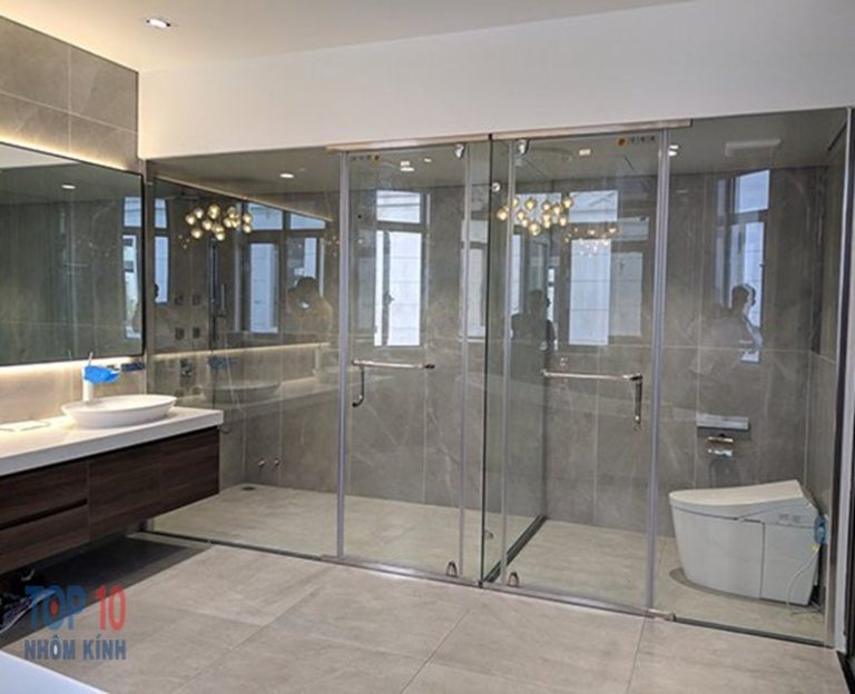 Vách kính nhà tắm sở hữu nhiều ưu điểm nổi trội