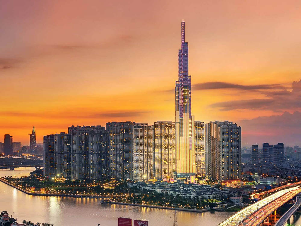 Landmark 81 là biểu tượng cho sự phát triển năng động của Thành phố Hồ Chí Minh.