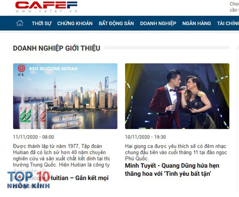 cafef - Dữ liệu doanh nghiệp và báo cáo tài chính