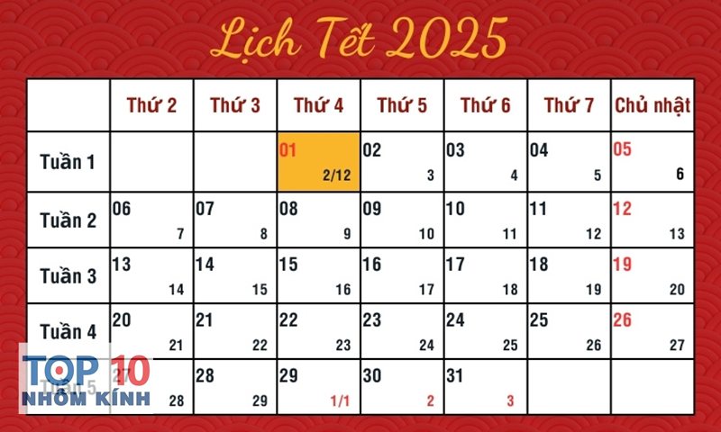 lịch âm 2025 - Ứng dụng vào đời sống thực tế