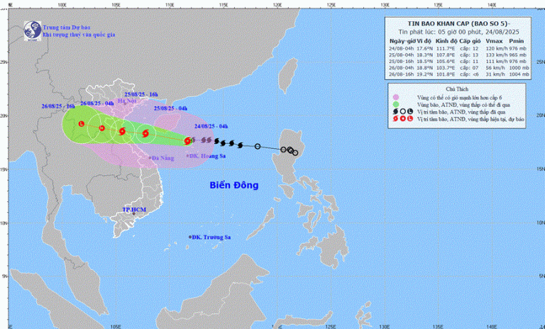 Dự báo thời tiết hôm nay chi tiết ba miền Việt Nam