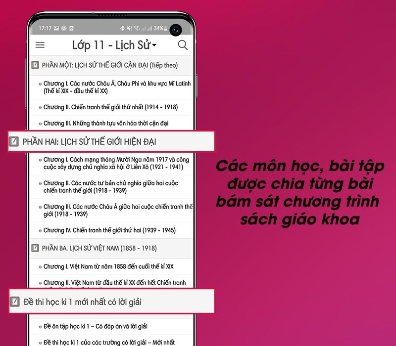 Tính năng Loigiaihay - Giao diện thân thiện, dễ sử dụng