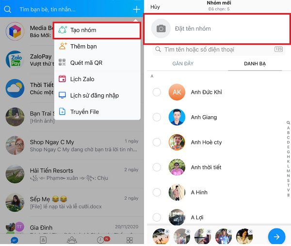 Zalo - Tạo nhóm, nhắc hẹn và phối hợp công việc